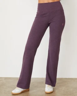 MONROW Original Fleece Flare Pant HEATHEREDGRAPE Store